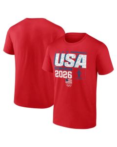 Men's Team USA Red 2026 Winter Olympics Pic-O-Gram T-Shirt