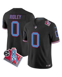 Men's Tennessee Titans #0 Calvin Ridley Black 1997 Throwback Vapor F.U.S.E. Limited Jersey (Black)