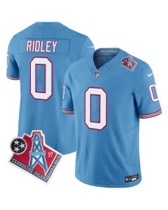 Men's Tennessee Titans #0 Calvin Ridley Light Blue 1997 Throwback Vapor F.U.S.E. Limited Jersey (Blue)