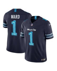 Men's Tennessee Titans #1 Cameron Ward Navy 2026 Rivalries Collection Vapor F.U.S.E. Limited Jersey (Navy)