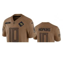 Men's Tennessee Titans #10 DeAndre Hopkins 2023 Brown Salute To Service Stitched Football Jersey