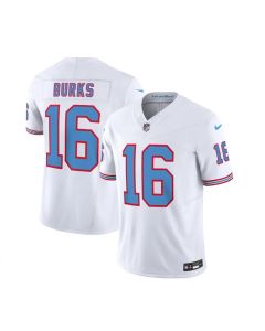 Men's Tennessee Titans #16 Treylon Burks White 2023 F.U.S.E. Vapor Limited Throwback Stitched Football Jersey
