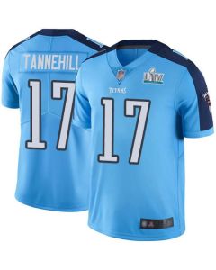 Men's Tennessee Titans #17 Ryan Tannehill Super Bowl LIV Blue Vapor Untouchable Stitched NFL Jersey