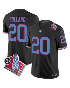 Men's Tennessee Titans #20 Tony Pollard Black 1997 Throwback Vapor F.U.S.E. Limited Jersey (Black)