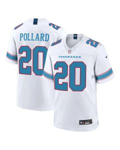 Men's Tennessee Titans #20 Tony Pollard Dike Nike White Game Jersey (White)