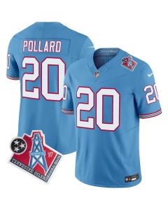 Men's Tennessee Titans #20 Tony Pollard Light Blue 1997 Throwback Vapor F.U.S.E. Limited Jersey