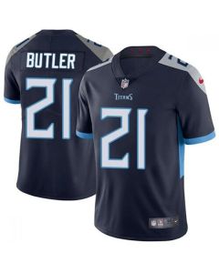Men's Tennessee Titans #21 Malcolm Butler Navy Vapor Untouchable Stitched Jersey