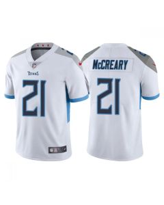 Men's Tennessee Titans #21 Roger McCreary White Vapor Untouchable Stitched Jersey