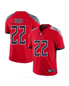 Men's Tennessee Titans #22 Derrick Henry 2019 Red Silver Inverted Legend Stitched NFL Jersey