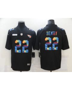 Men's Tennessee Titans #22 Derrick Henry 2020 Black Crucial Catch Limited Stitched Jersey
