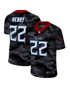 Men's Tennessee Titans #22 Derrick Henry 2020 Camo Limited Stitched Jersey
