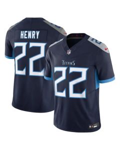 Men's Tennessee Titans #22 Derrick Henry Navy 2023 F.U.S.E Vapor Untouchable Stitched Jersey