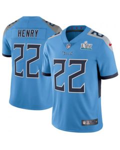 Men's Tennessee Titans #22 Derrick Henry Super Bowl LIV Blue Vapor Untouchable Stitched NFL Jersey