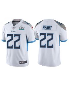 Men's Tennessee Titans #22 Derrick Henry Super Bowl LIV White Vapor Untouchable Stitched NFL Jersey