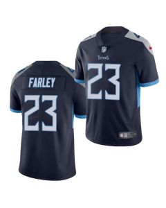 Men's Tennessee Titans #23 Caleb Farley Navy Vapor Untouchable Stitched Jersey