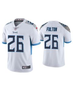 Men's Tennessee Titans #26 Kristian Fulton White Vapor Untouchable Stitched Jersey