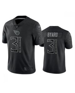 Men's Tennessee Titans #31 Kevin Byard Black Reflective Limited Stitched Football Jersey