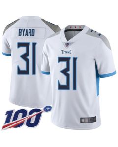 Men's Tennessee Titans #31 Kevin Byard White 2019 100th Season Vapor Untouchable Limited Stitched NFL Jersey