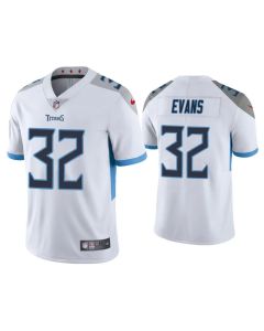 Men's Tennessee Titans #32 Darrynton Evans White Vapor Untouchable Stitched Jersey