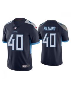 Men's Tennessee Titans #40 Dontrell Hilliard Navy Vapor Untouchable Stitched Jersey