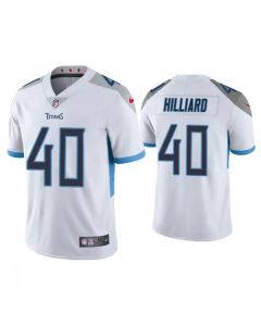Men's Tennessee Titans #40 Dontrell Hilliard White Vapor Untouchable Stitched Jersey