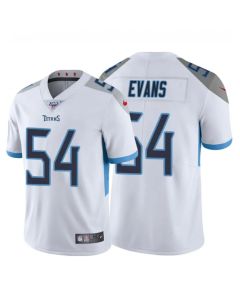 Men's Tennessee Titans #54 Rashaan Evans 100th White Vapor Untouchable Stitched Jersey