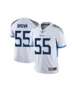 Men's Tennessee Titans #55 Jayon Brown White Vapor Untouchable Limited Stitched Jersey