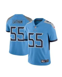 Men's Tennessee Titans #55 JC Latham Blue 2024 Draft Vapor Limited Stitched Football Jersey