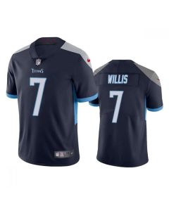 Men's Tennessee Titans #7 Malik Willis Navy Vapor Untouchable Stitched Jersey (Navy)