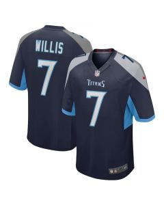 Men's Tennessee Titans #7 Malik Willis Navy Vapor Untouchable Stitched Jersey