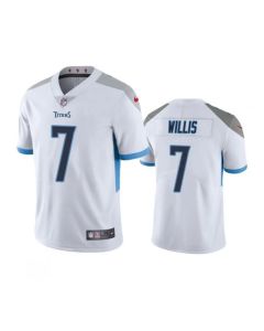 Men's Tennessee Titans #7 Malik Willis White Vapor Untouchable Stitched Jersey