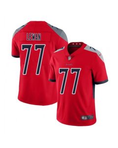Men's Tennessee Titans #77 Taylor Lewan Red Inverted Legend Stitched Football Jersey