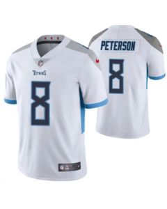 Men's Tennessee Titans #8 Adrian Peterson White Vapor Untouchable Stitched Jersey