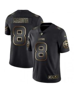Men's Tennessee Titans #8 Marcus Mariota 2019 Black Gold Edition Stitched NFL Jersey