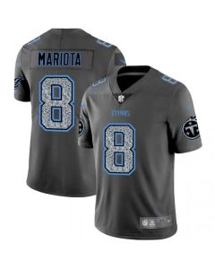 Men's Tennessee Titans #8 Marcus Mariota 2019 Gray Fashion Static Limited Stitched NFL Jersey