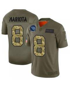 Men's Tennessee Titans #8 Marcus Mariota 2019 Olive/Camo Salute To Service Limited Stitched NFL Jersey
