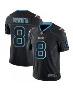 Men's Tennessee Titans #8 Marcus Mariota Black 2018 Lights Out Color Rush NFL Limited Jersey
