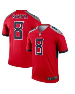 Men's Tennessee Titans #8 Marcus Mariota Red Silver Inverted Legend Jersey