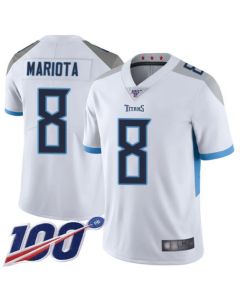 Men's Tennessee Titans #8 Marcus Mariota White 2019 100th Season Vapor Untouchable Limited Stitched NFL Jersey