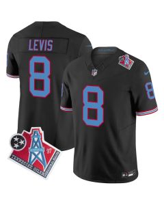 Men's Tennessee Titans #8 Will Levis Black 1997 Throwback Vapor F.U.S.E. Limited Jersey (Black)