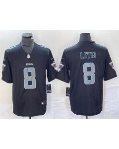 Men's Tennessee Titans #8 Will Levis Black 2018 Impact Limited Stitched Jersey