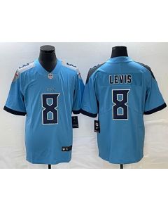 Men's Tennessee Titans #8 Will Levis Blue Vapor Untouchable Stitched Jersey