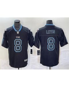 Men's Tennessee Titans #8 Will Levis Navy 2018 Lights Out Color Rush Limited Stitched Jersey