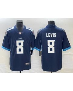 Men's Tennessee Titans #8 Will Levis Navy Vapor Untouchable Stitched Jersey