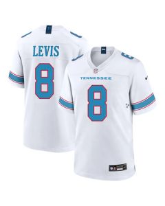 Men's Tennessee Titans #8 Will Levis White Game Jersey (White)