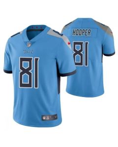 Men's Tennessee Titans #81 Austin Hooper Blue Vapor Untouchable Stitched Jersey
