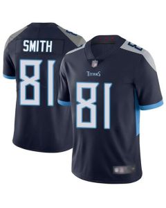 Men's Tennessee Titans #81 Jonnu Smith 2019 Navy Vapor Untouchable Limited Stitched NFL Jersey