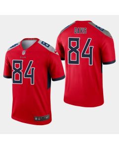 Men's Tennessee Titans #84 Corey Davis Red Inverted Legend Jersey