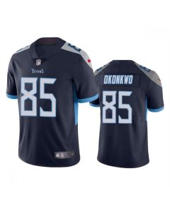 Men's Tennessee Titans #85 Chig Okonkwo Navy Vapor Untouchable Stitched Jersey