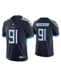 Men's Tennessee Titans #91 Larrell Murchison Navy Vapor Untouchable Stitched Jersey